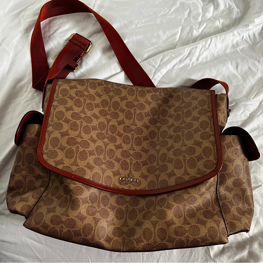 Coach Baby Messenger Bag In Signature Canvas - Picture 2 of 12